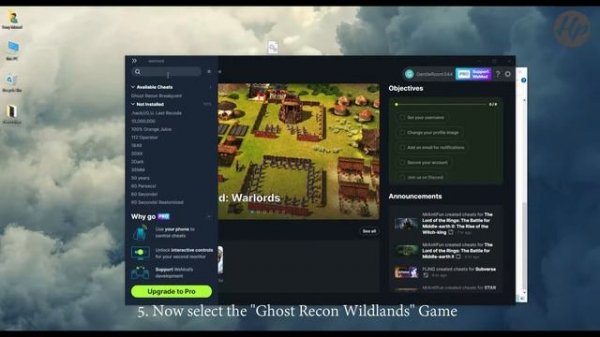 How to play Tom Clancy's Ghost Recon Wildlands with wemod