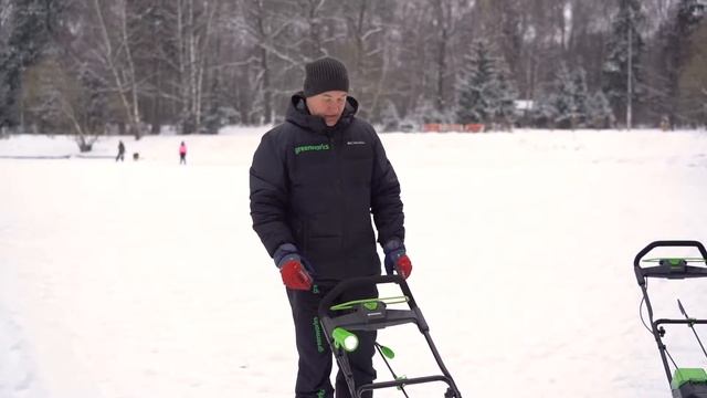 Снегоуборщик Greenworks GD40ST аккумуляторный 40V (арт 2600007) смотреть онлайн
