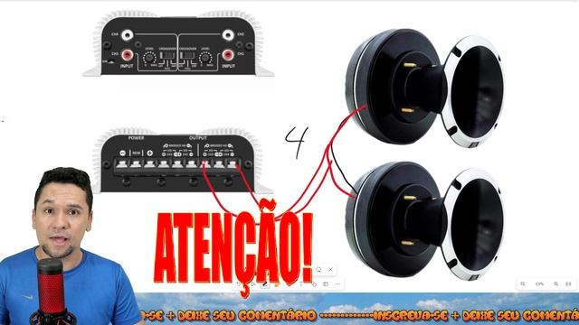 Como instalar 1 ou 2 Cornetas + Super Tweeters em Módulo 4 Canais VEJA ISSO AGORA смотреть онлайн