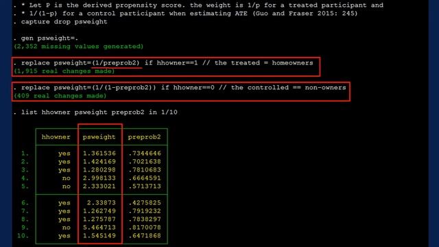 SOC596a Propensity Score Weighting Using Stata смотреть онлайн
