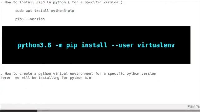 How To INSTALL "PIP" for *Python3.8* in Ubuntu18.04 and Create "VIRTUAL ENVIRONMENT" смотреть онлайн