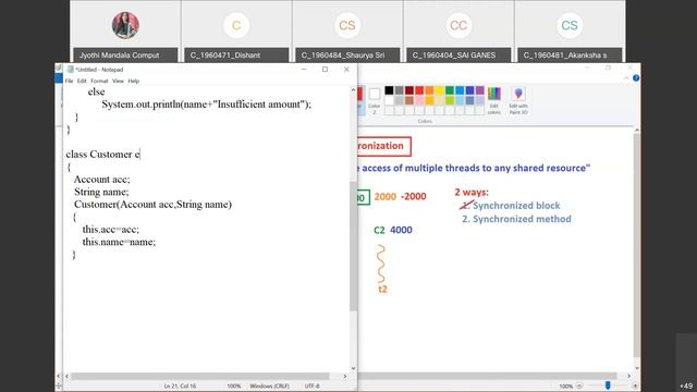 Java Programming: Lecture #62: Thread Synchronization смотреть онлайн