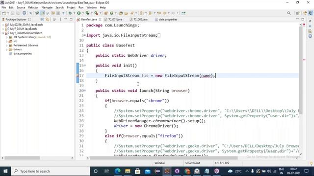 SELENIUM with JAVA tutorials || Demo - 2 || by Mr. Ravi Kanth Lella On 09-07-2021 @7:30AM IST смотреть онлайн