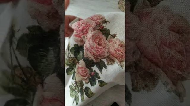 Волшебная Роза. Льняное полотенце. Подарок на Льняную свадьбу. смотреть онлайн