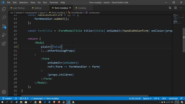 88 Updating Form Modal Component React Js | Reactor смотреть онлайн