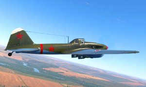 Играю на штурмовике Ил-2 (1942) в War Thunder.