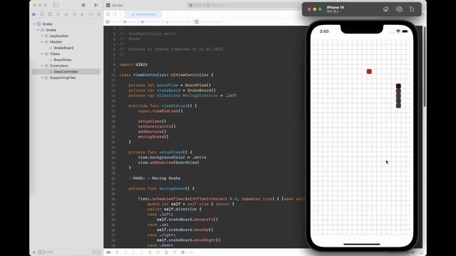 Бесплатный курс: Разработка iOS приложения "Змейка". Уровень: Начинающий смотреть онлайн