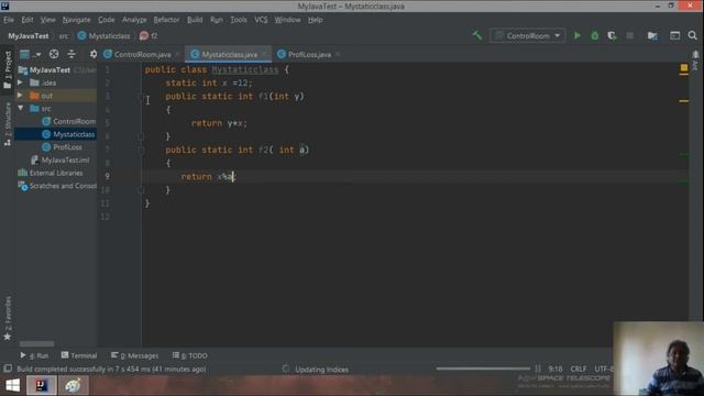 Java static variable and static methods смотреть онлайн