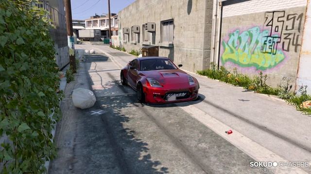 BUNNY | Nissan 350Z Rocket Bunny V2 - Sokudo Chasers (GTA V MODS) смотреть онлайн