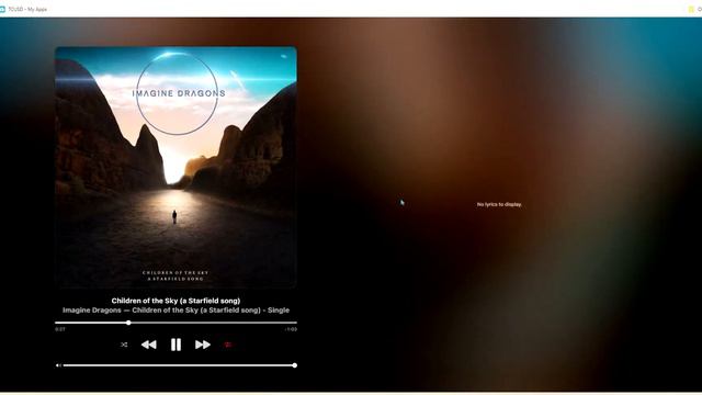 Childern Of The Sky (a Starfield Song) By Imagine Dragons