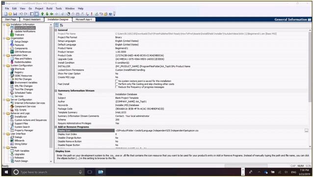 Day 1 : Introduction to Installshield Basic MSI Installer Project смотреть онлайн