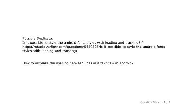 Android : How to increase the spacing between lines in a textview.? смотреть онлайн