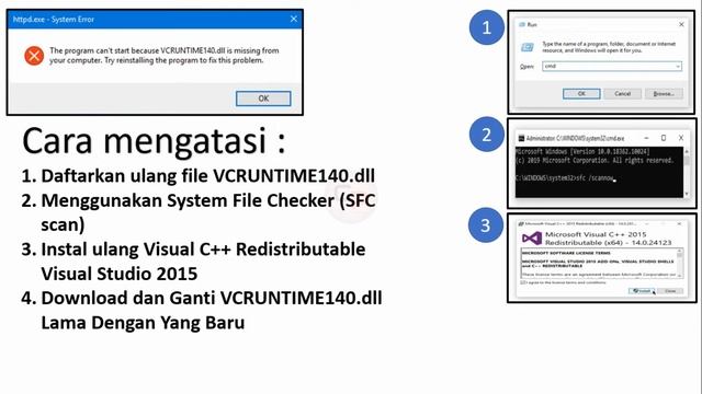 Cara mengatasi VCRuntime140.dll Missing (Tidak bisa export word ke pdf) смотреть онлайн