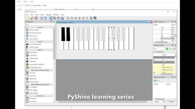 Basic Piano GUI in PyQt5: Part 3 смотреть онлайн