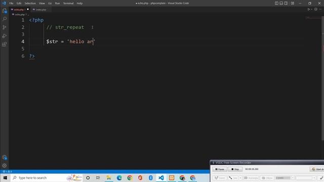 PHP strcmp, strval, strtoupper, strtolower, str_repeat, str_suffle full tutorial by baba academy смотреть онлайн