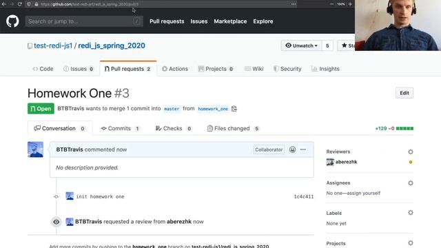 Git Pull Request Homework Workflow смотреть онлайн