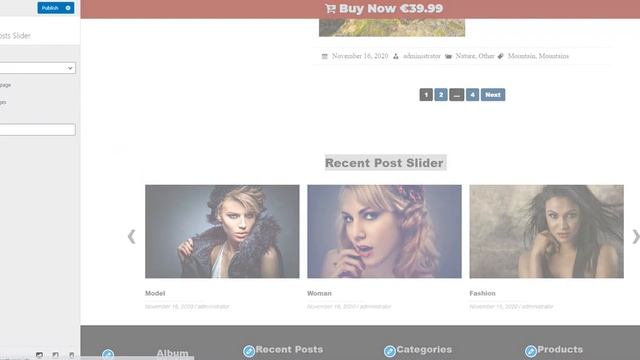 Shops WordPress Theme - Recent Post Slider смотреть онлайн