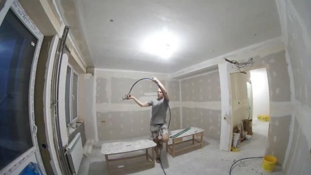 Ремонт квартиры #24 Как подготовить стены под обои после монтажа гипсокартона смотреть онлайн