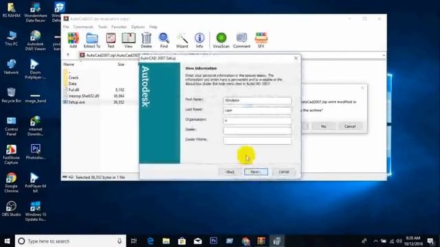 How to install AutoCAD 2007 in windows 7,8 & 10. // #RahimTechnologyBD смотреть онлайн