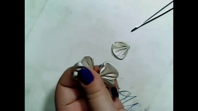 Заколки канзаши своими руками смотреть онлайн