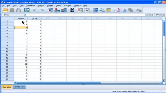 Kruskal-Wallis - SPSS (part 1) смотреть онлайн