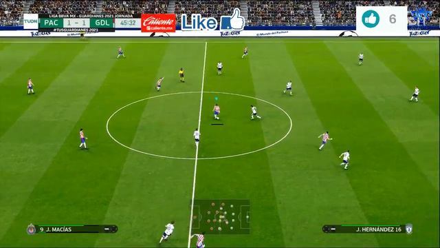Pachuca vs Chivas | Repechaje Liga MX Guardianes 2021 | PES 2021 | Gameplay PC смотреть онлайн