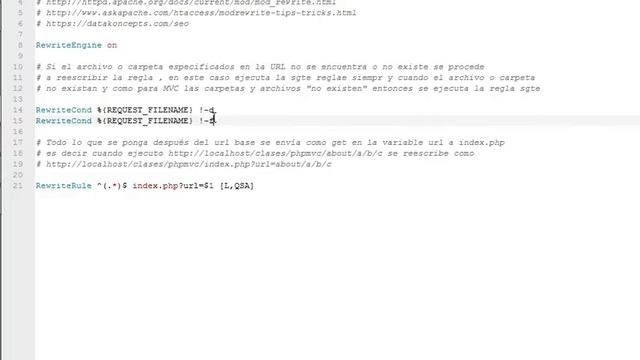 PHP MVC 1 configuracion HTACCESS APACHE смотреть онлайн