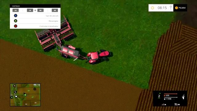 FARMING SIMULATOR 2015: Plantando no super campo [XBOX 360] #Parte 37. смотреть онлайн