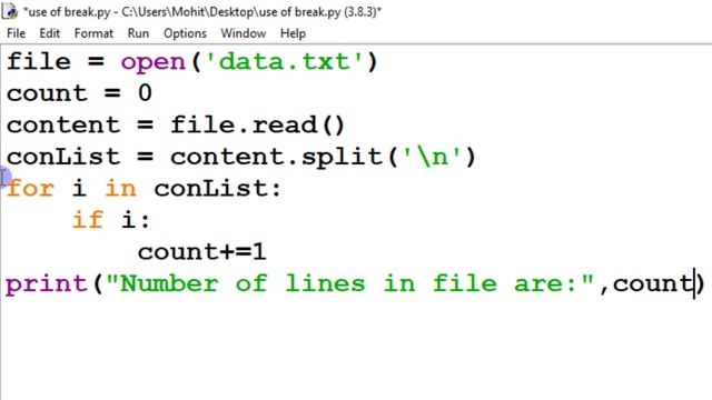 #4 Python program to count the number of lines in a text file | Class 12 Practical Program смотреть онлайн