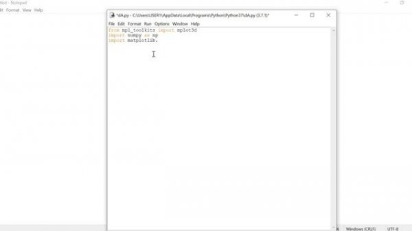 Matplotlib (Python) - Three Dimensional(3D) Graph Example