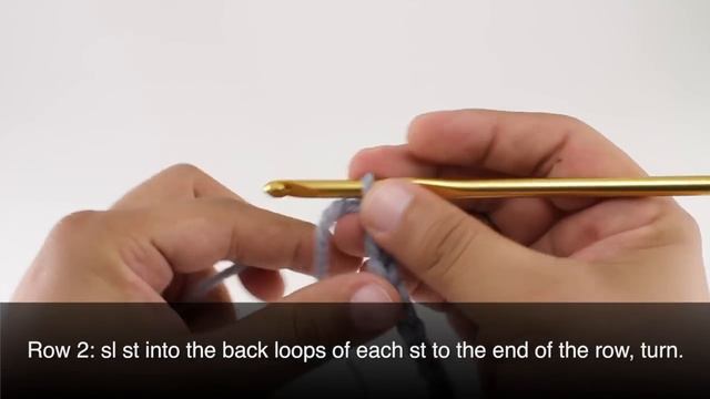 How to Crochet the Back Loop Slip Stitch смотреть онлайн