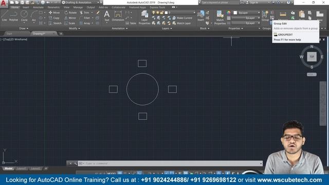 AutoCad Group - How to Group and UnGroup Objects in AutoCad | Autocad Group Command #161 смотреть онлайн