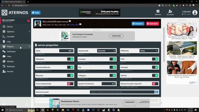 ? HOW TO HAVE a WHITELIST in your SERVER - ATERNOS MINECRAFT ? смотреть онлайн