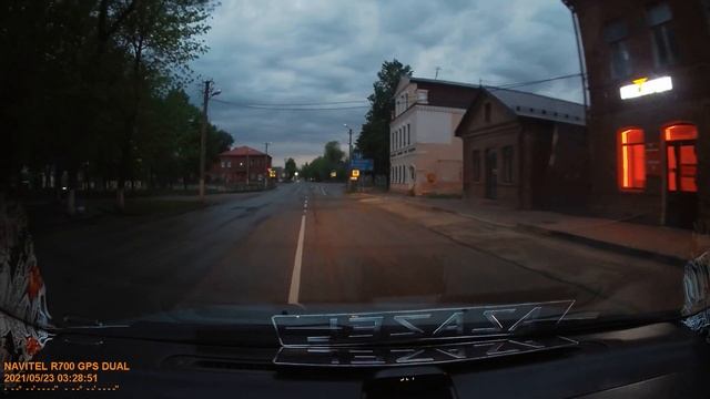 Пример ночной съёмки регистратора Navitel R700 GPS Dual смотреть онлайн