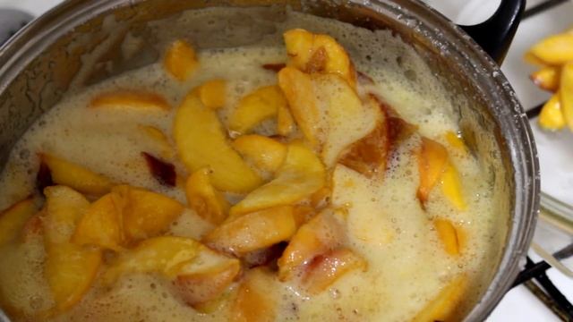 Очень вкусное варенье из персиков на зиму! Peach jam. смотреть онлайн