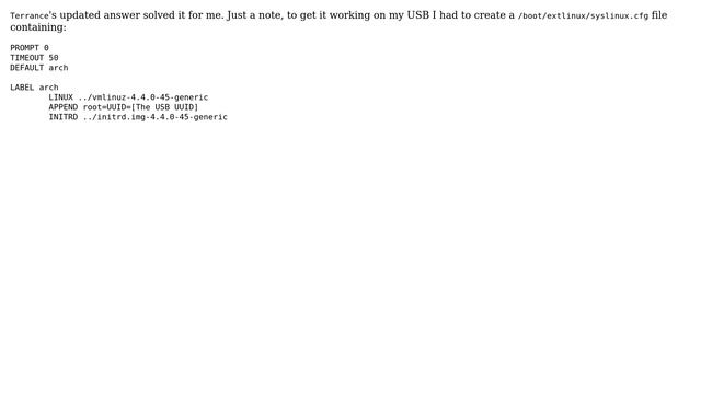 Ubuntu: Missing Operating System on USB drive смотреть онлайн