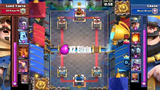 Clash Royale | Crash Vs Lord Yahya | Nova I Brazil - 50 Kings PK | 8# 28/5/17 Replay смотреть онлайн