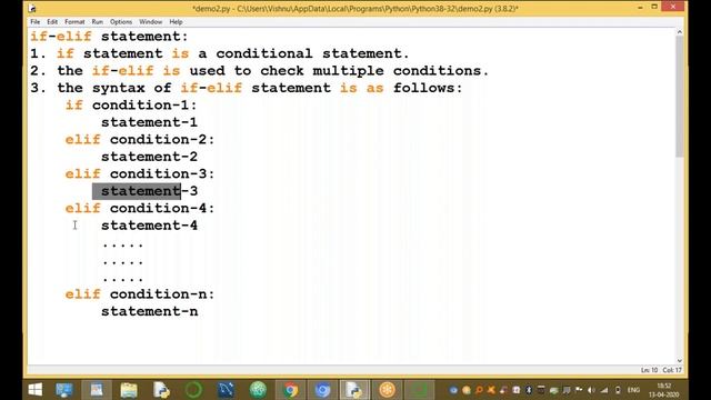 If elif Statement in Python | Python Programming Tutorials смотреть онлайн