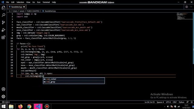 Face Detection dengan Haarcascade menggunakan OpenCV dan Python смотреть онлайн