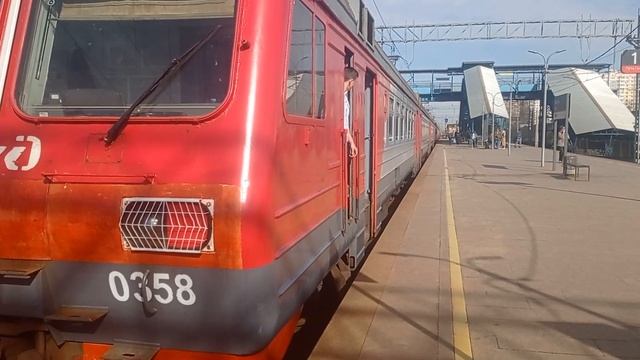 Электропоезд ЭД4М-0358 с сообщением Железнодорожная-Нижегородская(Горьковское-Направление).