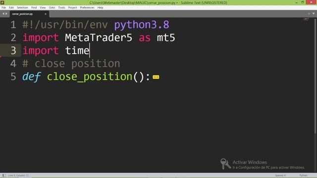 CÓMO CERRAR POSICIONES EN METATRADER 5 CON PYTHON смотреть онлайн