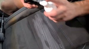 Химчистка салона автомобиля  Удаляем пятна с алькантары