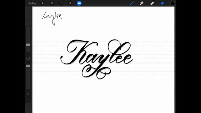 Lettering ~ 100 Names (no. 5) iPad Pro & Procreate смотреть онлайн