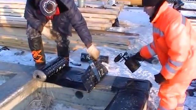 Строительство дома из сухого профилированного бруса. Гидроизоляция фундамента смотреть онлайн