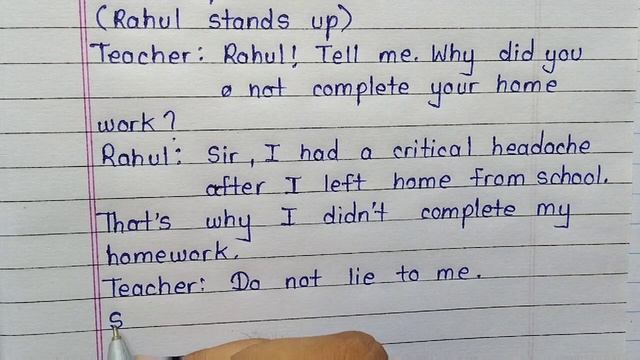 Teacher and student dialogue writing || Conversation between teacher and student смотреть онлайн