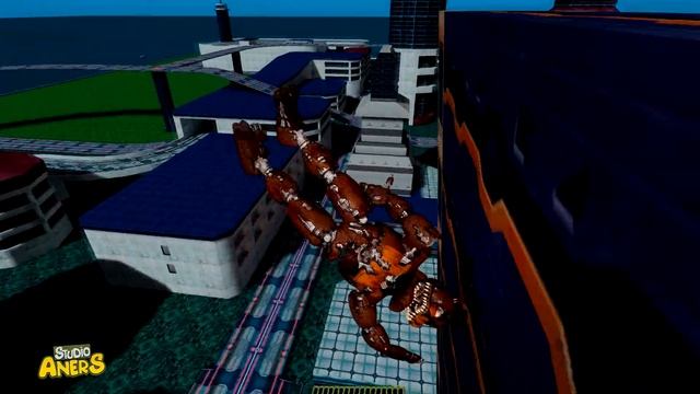 FNAF Nightmare Animatronics Not ordinary ragdolls and jumps [Freddy Foxy Bonnie Chica] GMod смотреть онлайн