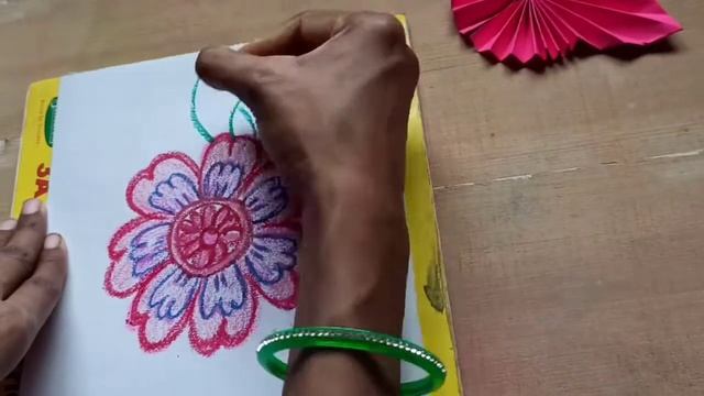 flower vase drawing with oil pastel/flower vessels drawing/how to draw flower vase balaawesomerecip смотреть онлайн