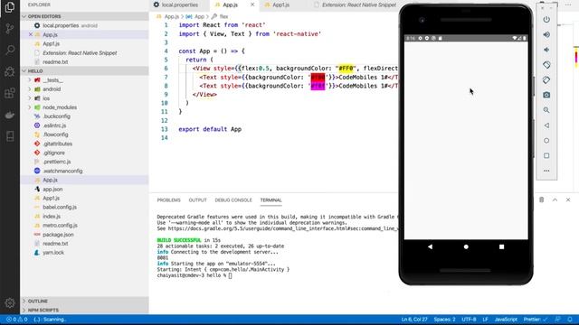 ReactNative 2020 Ep3 UI Flex смотреть онлайн