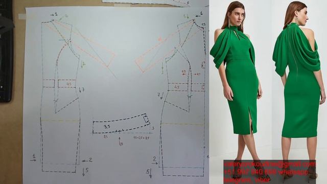 Моделируем платье. Modelado De Vestido  #курсы кройки и шитья #diseño De Modas