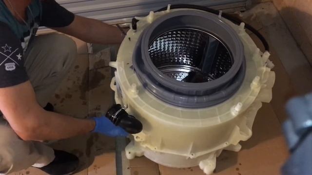 Samsung WW85K6410QX - washing machine door seal replacement смотреть онлайн